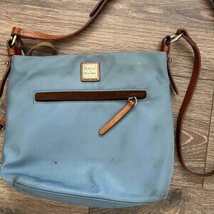 Dooney & Bourke Blue Nylon Crossbody Shoulder Bag Purse